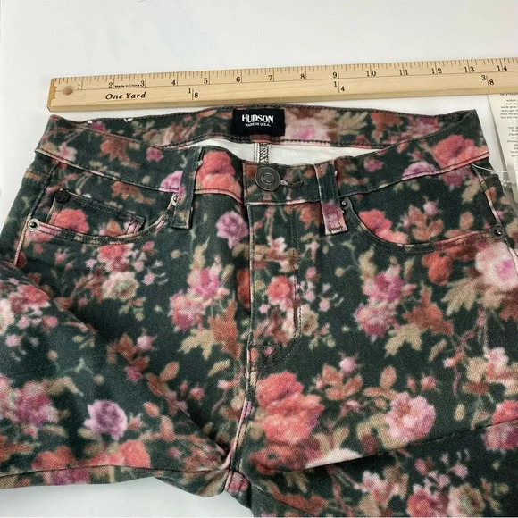 Hudson Womens 25 Midrise Nico Super Skinny Ankle Floral Jeans NWT MSRP $229 - Picture 9 of 9